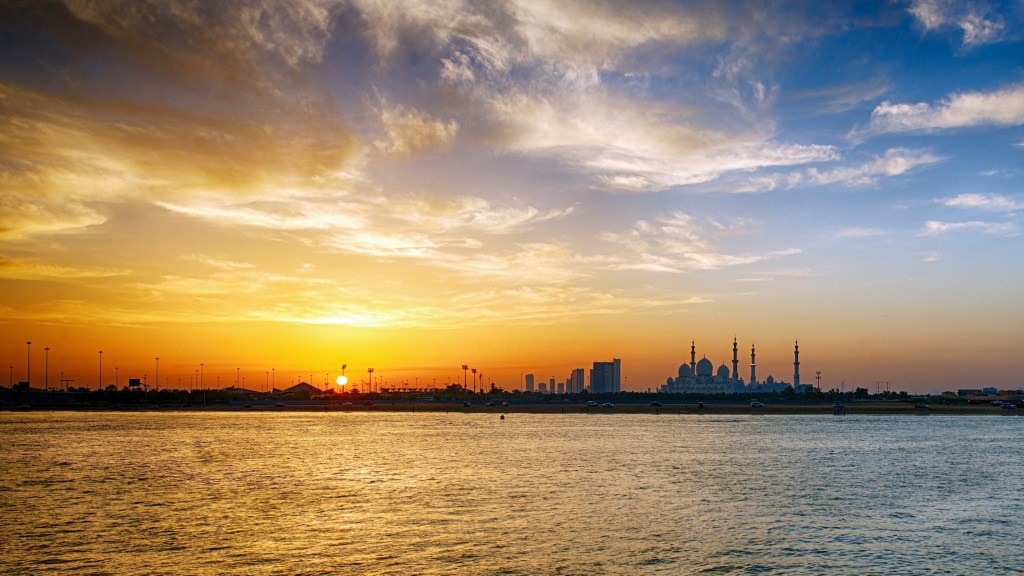 Grand Mosque Sun Set