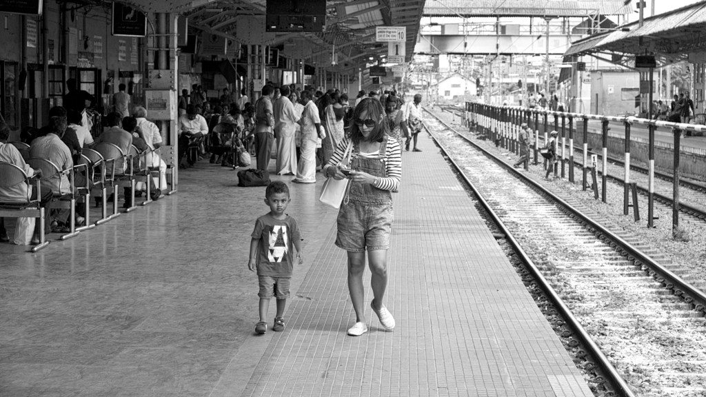 Gabby and Jacky in Kollam Station