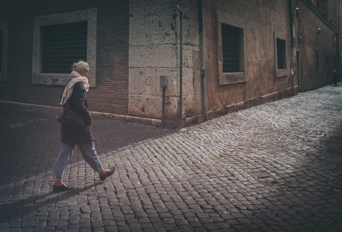 walking into the light